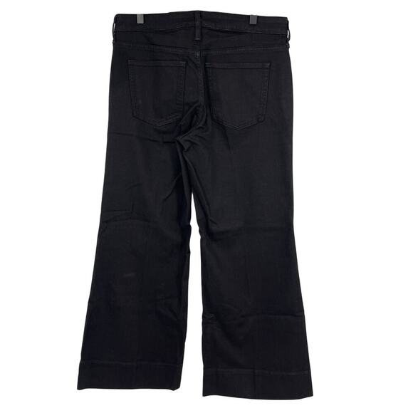 J.Crew Low Rise Denim Trouser 1996 semi-stretch Wide Leg Jean Black 29P NWT - Picture 9 of 9